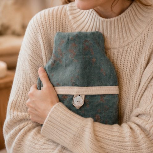Blue Sparkle Mini Hot Water Bottle