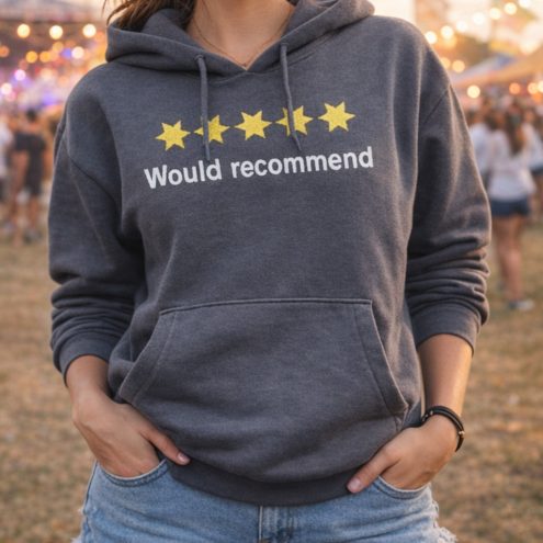 Five Stars Hoodie Size 10