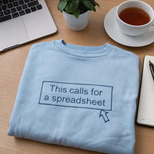 Spreadsheet Sweatshirt Size 12