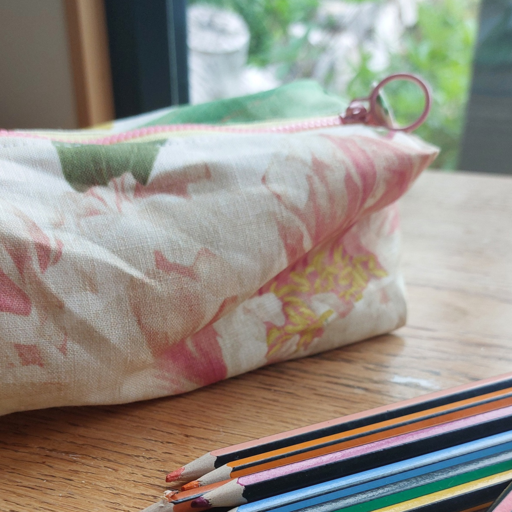 Floral pencil case