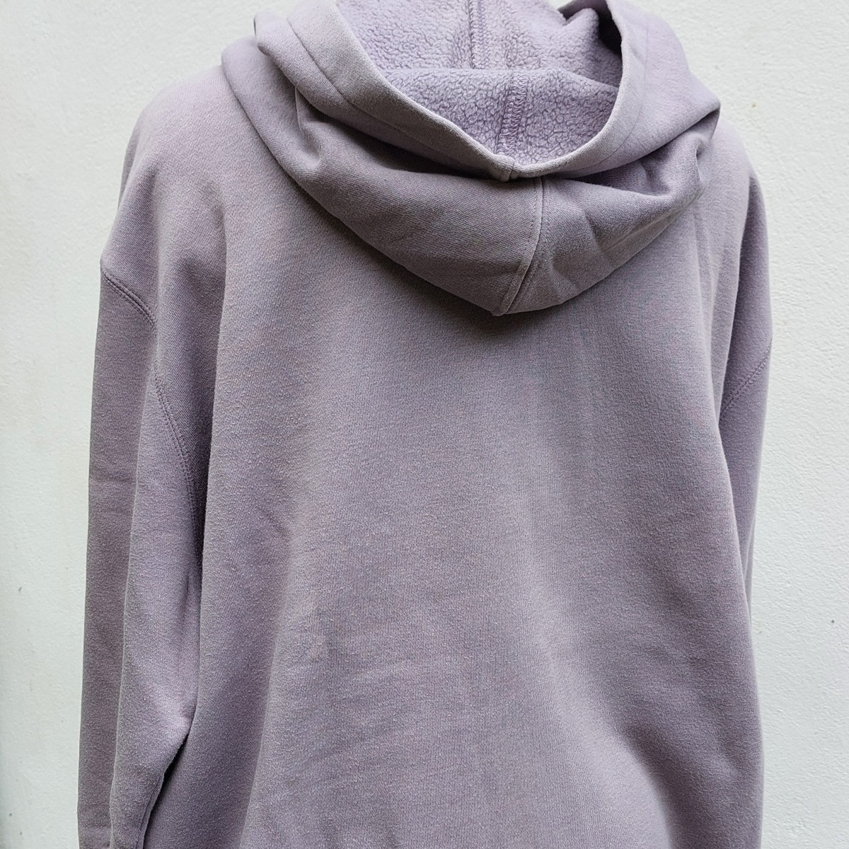 Back view hibernating hoodie