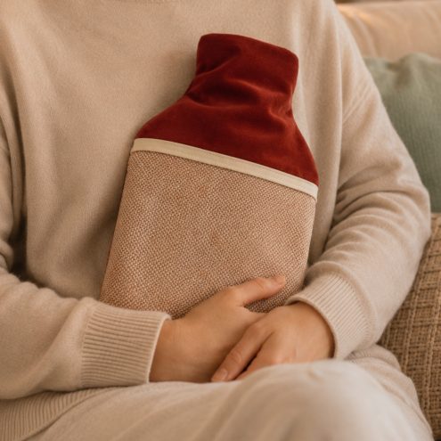 Chestnut orange hot water bottle