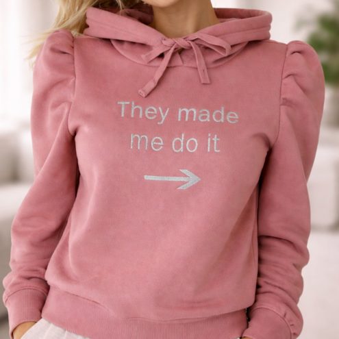 They made me do it hoodie
