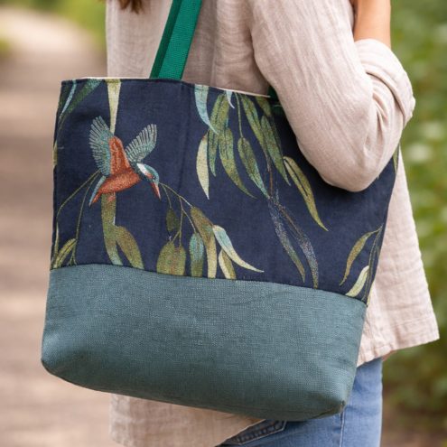 Tropical print tote bag