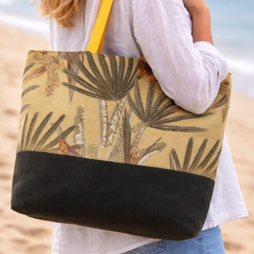 Palm print tote bag