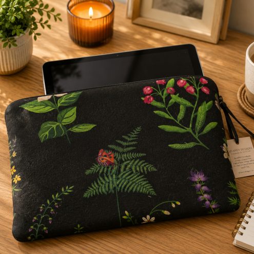Floral print tablet case