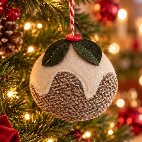 Christmas Pudding Tree Decorations