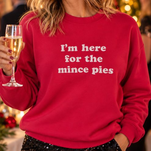 Mince pies red sweatshirt - Size 12